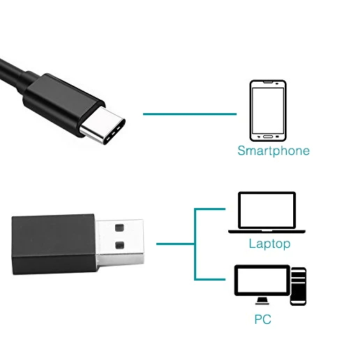 Эндоскоп с объективом 5 мм/7 мм 3 в 1 USB IP67