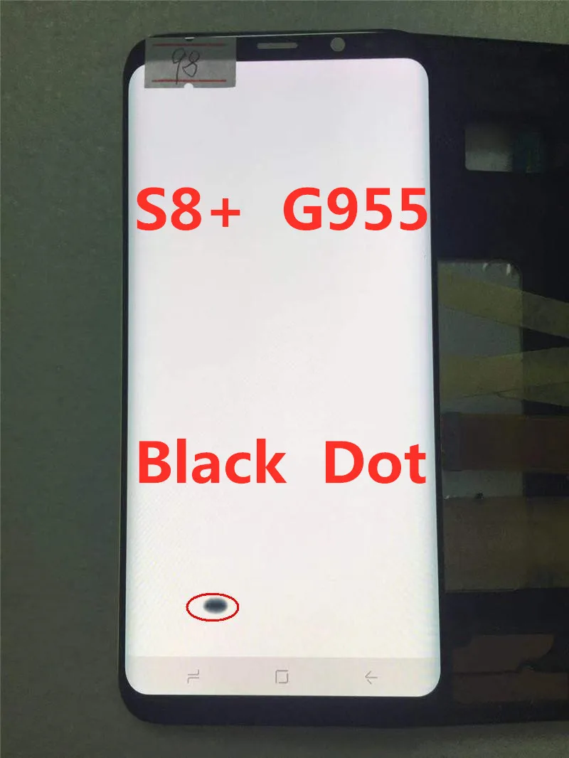 ORIGINAL AMOLED LCD for SAMSUNG Galaxy Display S8+ Plus G955U G955F Touch Screen Digitizer With Black Dot