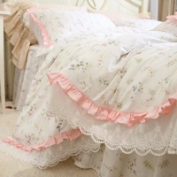 big lace queen bedding set romantic ruffle duvet cover designer bedding floral bed set bedroom bed sheets luxury bedding sets