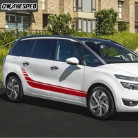 car sticker both side body diy vinyl decals sport stripes styling auto exterior accessories for citroen c4 picasso