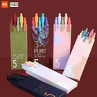 Xiaomi KACO Sign Pen гелевая ручка 0,5 мм сменный стержень гладкие чернила для письма долговечная ручка для подписи 5 видов цветов винтажный цветной подарочный набор макарон