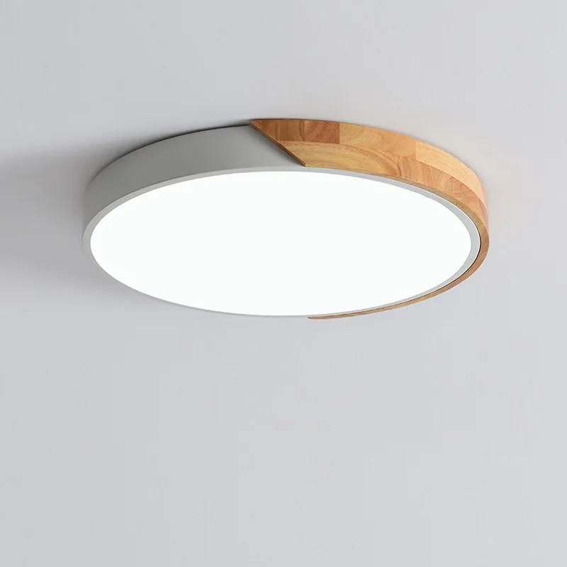 Lámpara de techo Led moderna de estilo nórdico para sala de estar, luces de dormitorio ultrafinas redondas y coloridas, iluminación regulable con aplicación