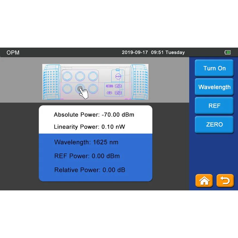 FirstFiber 9000PRO Fiber Optic OTDR Reflectometer with OPM OLS VFL Event Map Touch Screen Fibra Optica Fibre Optique