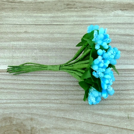 light blue 12 шт. мини пена Калла ручной работы искусственный цветок свадебное оформление букета DIY ВЕНОК Подарочная коробка Скрапбукинг Ремесло поддельные цветы - Цвет: light blue