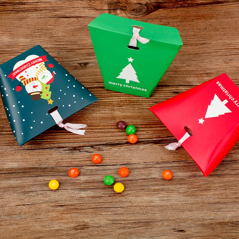 Cevent 3 шт./лот рождественские подарочные коробки Санта Клаус Снеговик дерево