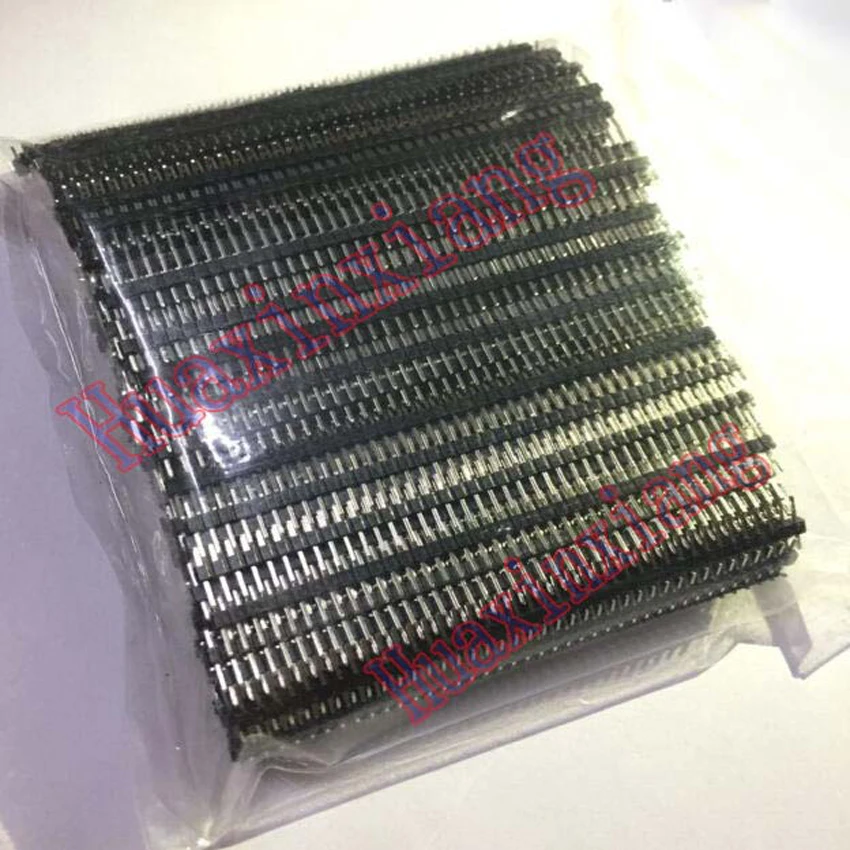 200 шт./лот 40Pin 40P Прямой Однорядный игольчатый штыревой разъем 2 54 мм 1*40|header 2.54mm|4 pin