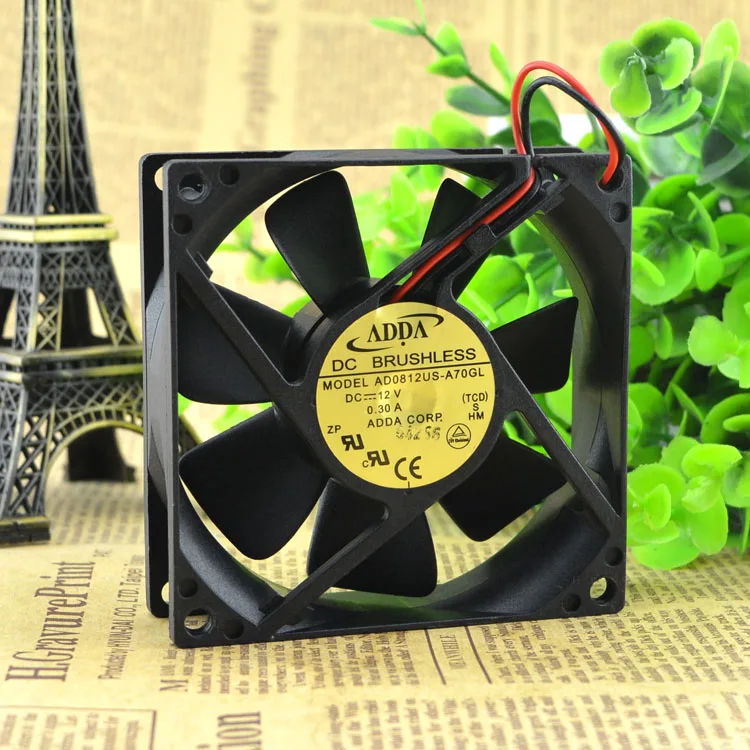 

Adda 8025 8cm Chassis Fan/Power Fan 0.3a AD0812US-A70GL 8cm