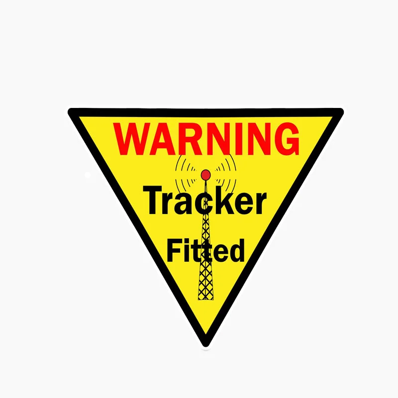 

Warning GPS Tracker Fitted Car Sticker Vinyl Car Window Car Styling Accessories Decorative Waterproof PVC 12cm*9cm