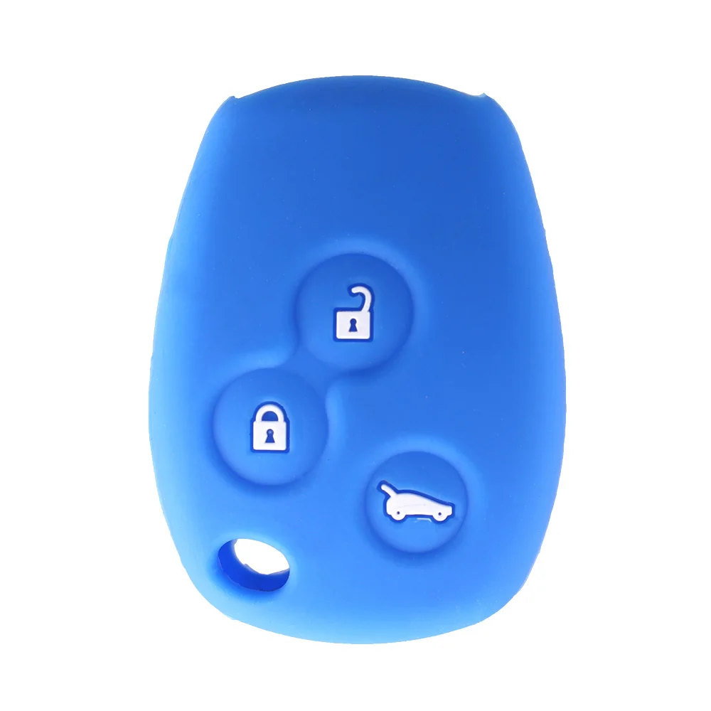 Силиконовый чехол для ключей Dandkey с 3 кнопками подходит RENAULT Clio DACIA Logan Sandero пульт