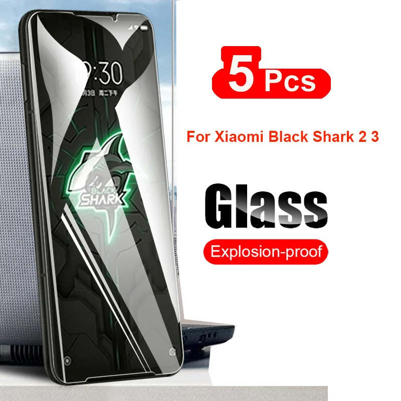 5 шт. закаленное стекло для Xiaomi Black Shark 2 3 4 4S 5 Pro RS Защитная пленка для экрана для Blackshark 3 ударопрочное прозрачное стекло
