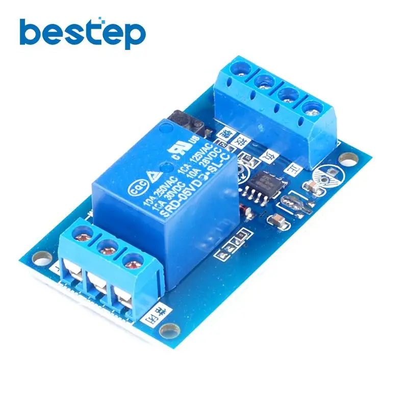 Бистабильный релейный модуль 5 в 12 В с одной кнопкой модифицированный для запуска