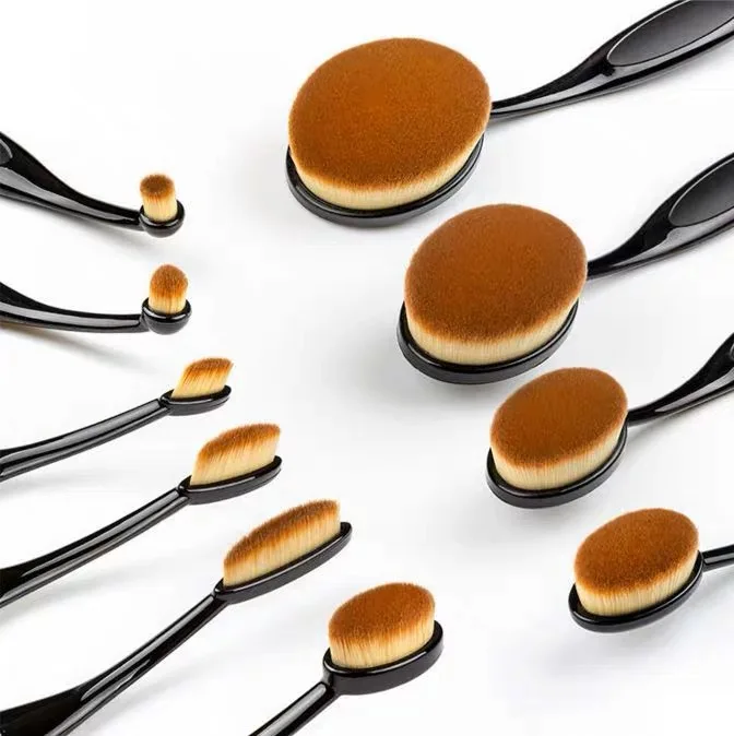 

5pc High Quality Makeup Brushes Set Soft Oval Head Shaped Foundation Concealer Brush Kit Cosmetic Tool Professional Makeup Brush