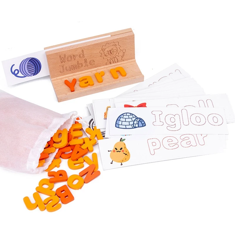 

Набор деревянных обучающих карт с буквами английского алфавита, обучающие игрушки для детей