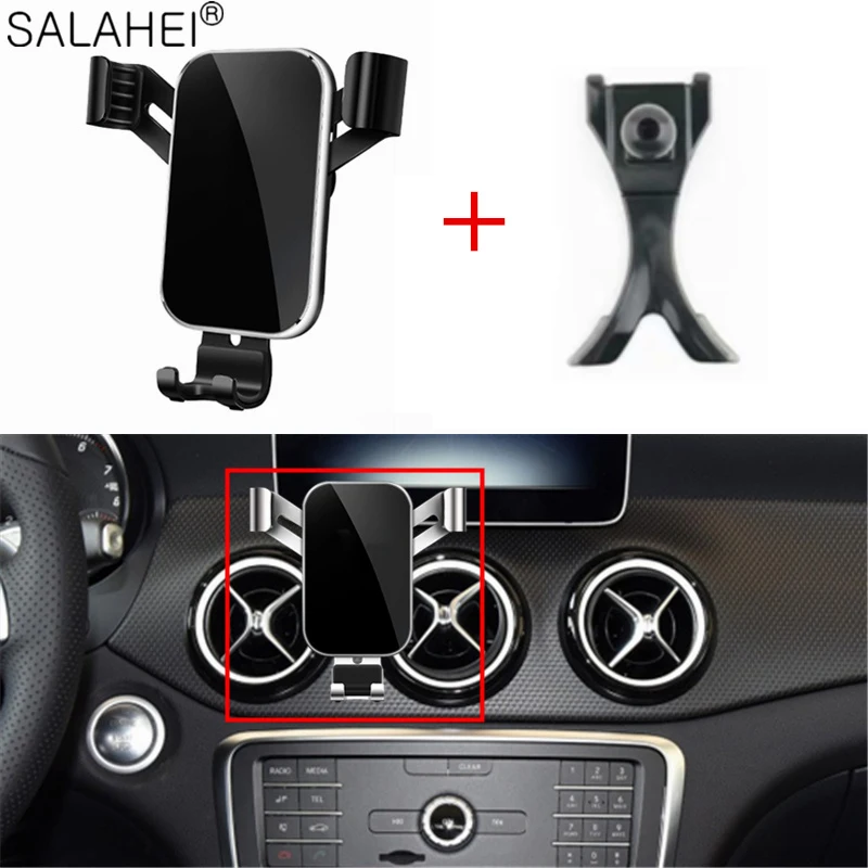mobile phone holder for mercedes benz gla 45 amg x156 cla w117 c117 gla200 gla250 coupe bracket phone holder clip stand in car free global shipping