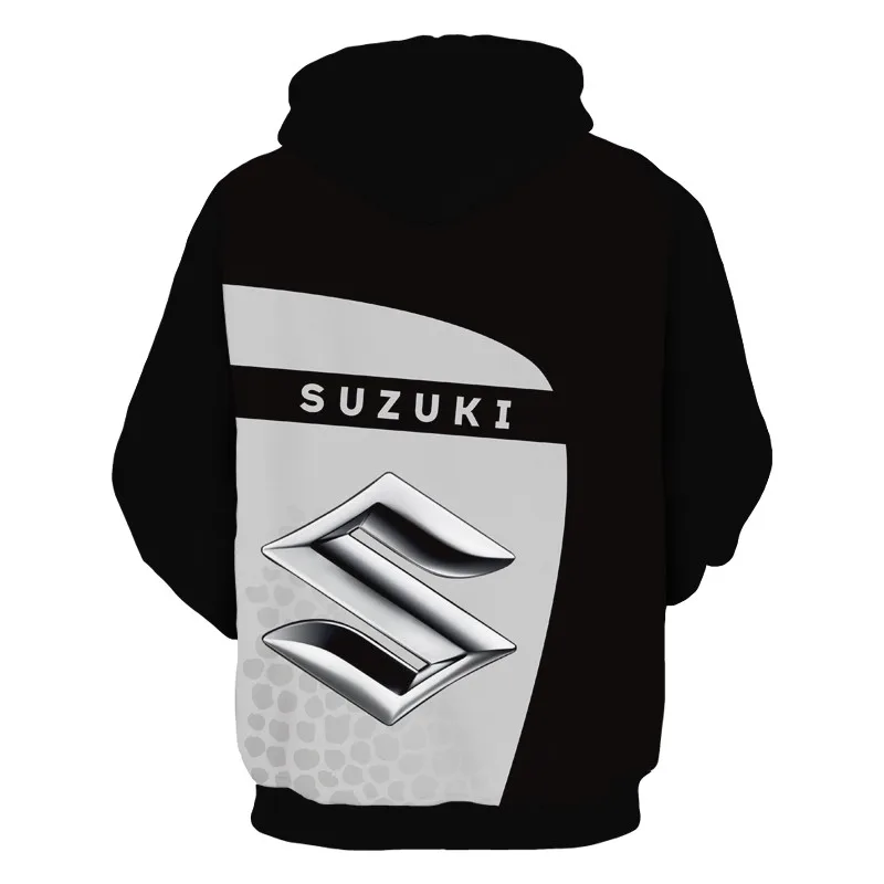 

2021 Autumn and Winter New 3D Suzuki Car Logo Hoodie Men Casual Pullover Fashion Sports Men Hooded Jacket