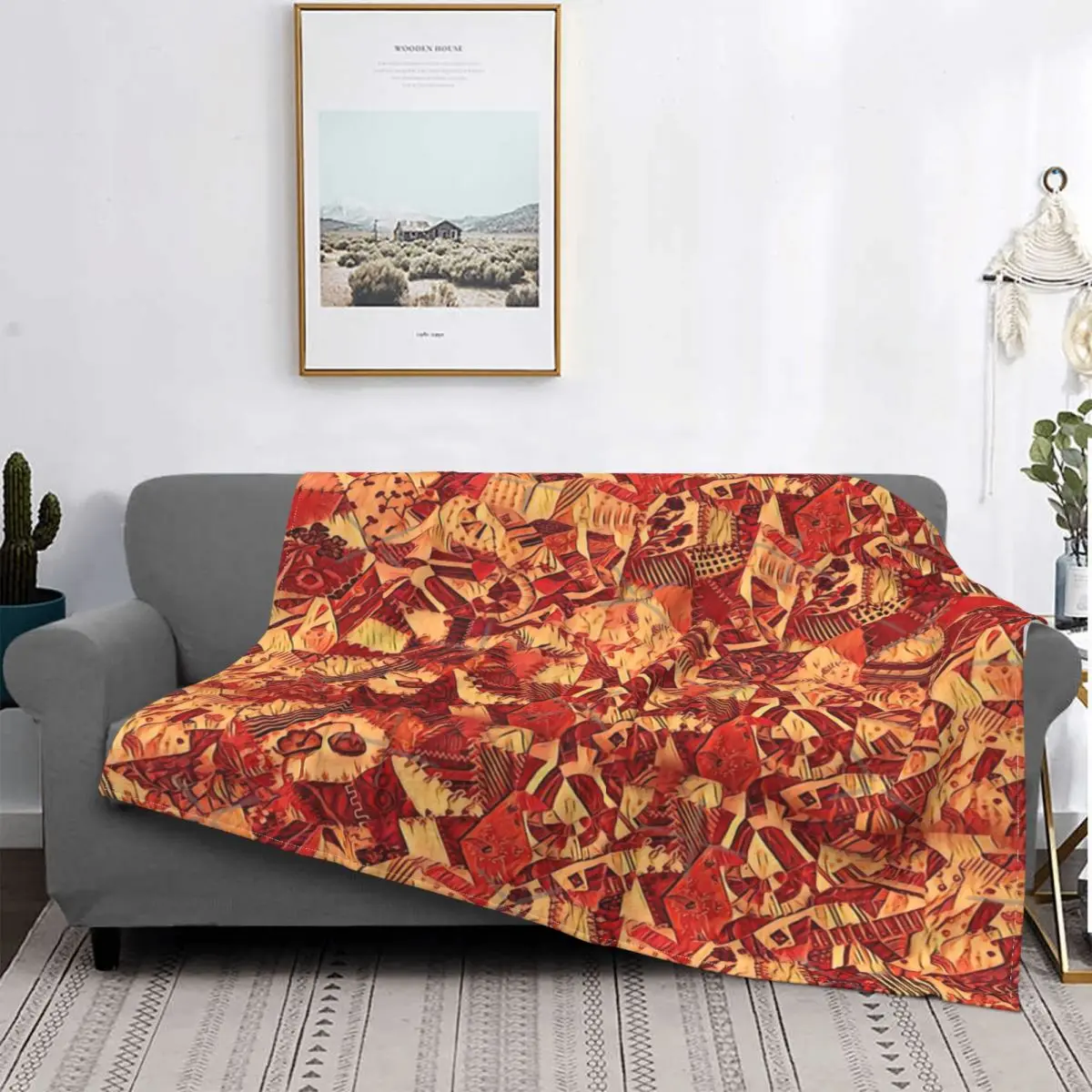 

Manta de muselina para el домашний, colcha de Arte абстрактный цифровой для каракули, colcha a cuadros para cama y sofah