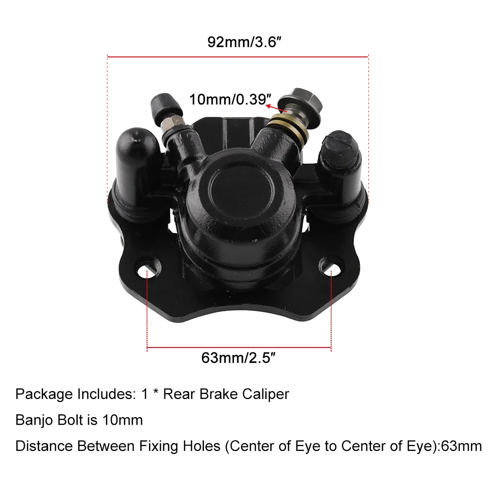 Задний тормозной суппорт подходит 50 70 90 110 125cc ATV Quad Taotao Roketa Sunl Honda SSR