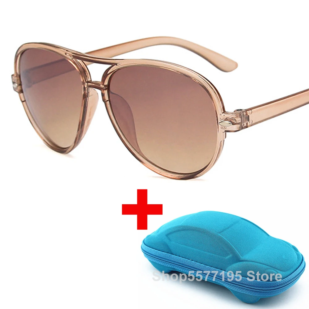 

Kids Sunglasses Children Pilot Style Brand Design Boys Sun Glasses UV400 Protection Outdoor Sport Girls Sunglases with box