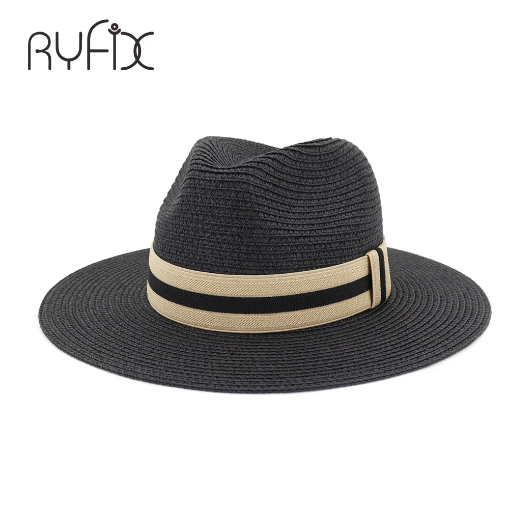 Модная и популярная стильная соломенная шляпа для мужчин женщин уличная