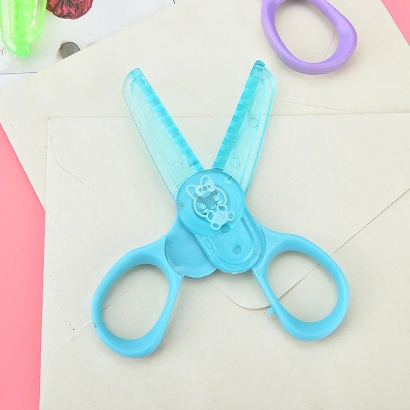 

Kawaii Plastic Stationery Scissors DIY Cute For Paper Cutter Scrapbooking Kids Office School Supplies Korean Scissors Student