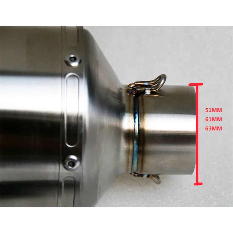 

Universal Motorcycle Exhaust Muffler Pipe Escape Moto DB Killer Pitbike For YZF R1 R3 R6 CBR500 Z800 XJ6 Mt07 CB400