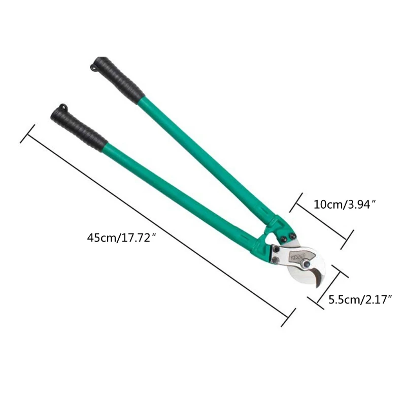 

Heavy Duty 18" Hardened Cable Cutter Manual Wire Cutters Electrician Tools
