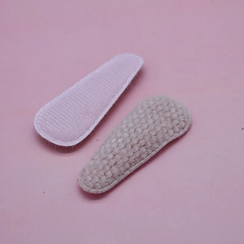 36 шт./лот 6 см Пушистый фетровый мягкий зажим для волос с аппликацией DIY ручной