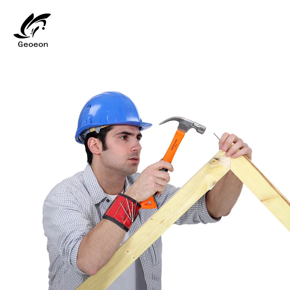 Geoeon полиэфирный магнитный браслет 10 шт. сильные магниты Портативная сумка электрик сумка для инструментов шурупы держатель для дрели ремонтный инструмент ремень