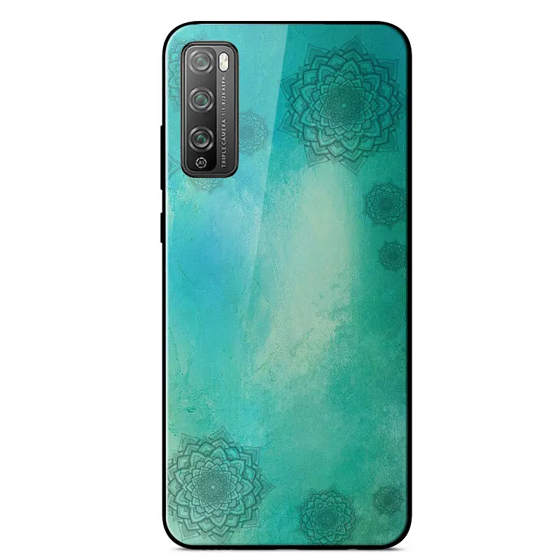 

Case For Huawei Enjoy 20 Pro Mirror Painted High Quality Tempered Glass shockproof Back Cover For Huawei Enjoy 20 Pro Phone Case