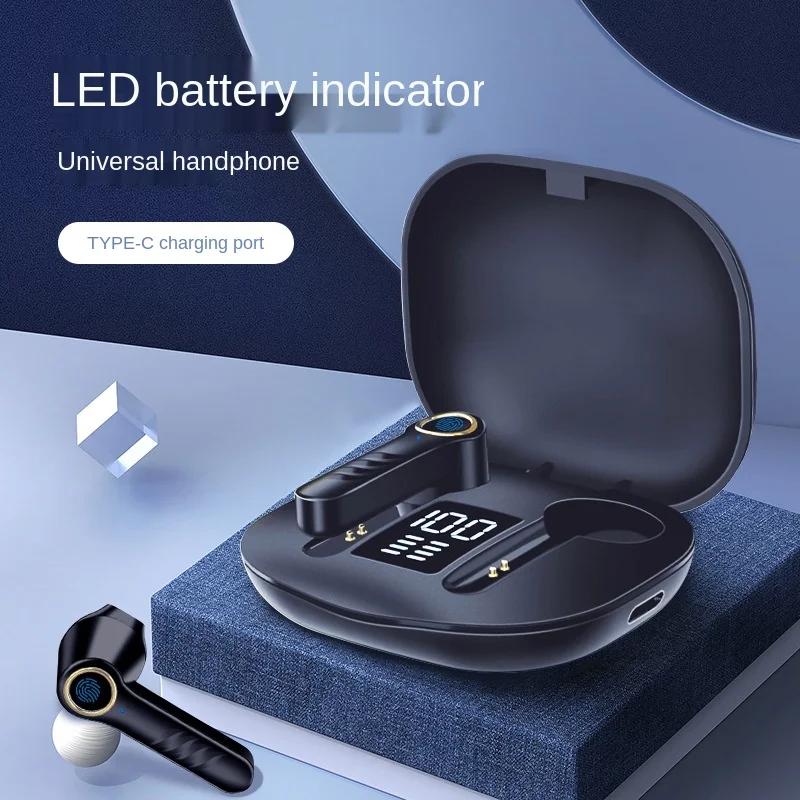 

2021 New Twst12 True Wireless Bluetooth Headset 5.0 Stereo Half in-Ear Sports Digital Display Bluetooth Headset