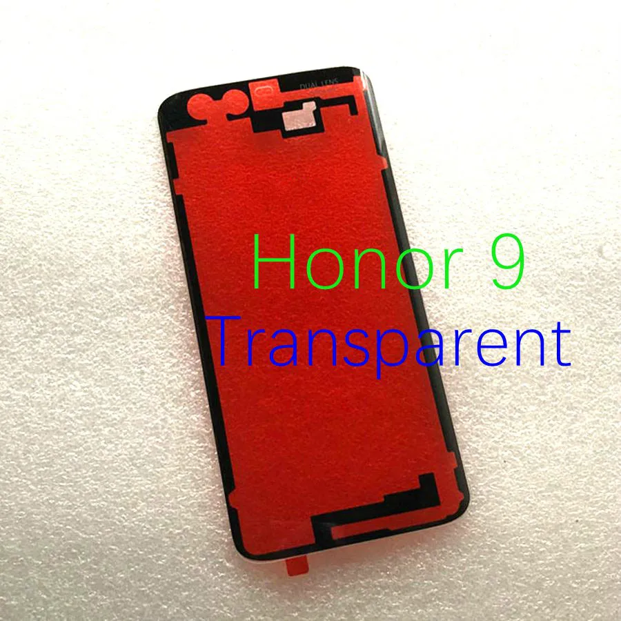 Honor9 Transparent Для huawei Honor 9 Задняя стеклянная крышка батареи задняя дверь корпус чехол для huawei Honor 9 Lite Задняя стеклянная крышка панель Замена - Цвет: Honor9 Transparent