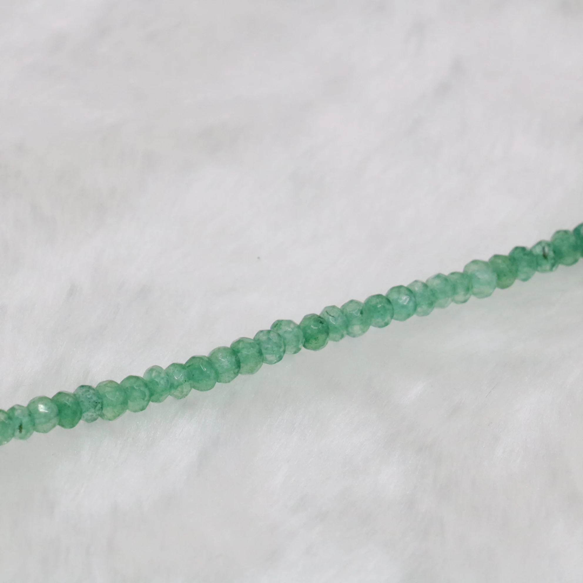 Бусины из натурального зеленого халцедона авантюрина абакуса нефрита граненые