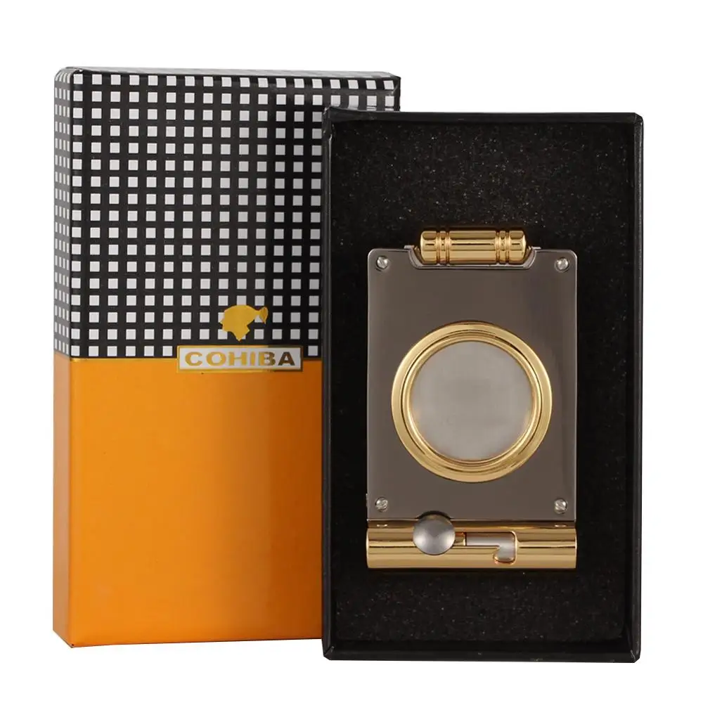 COHIBA Карманный Каттер для сигар с острым лезвием аксессуары портативный резак