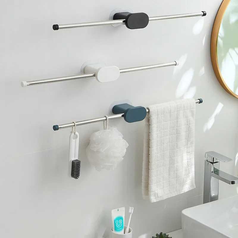 

Настенная подвесная двухполюсная вешалка для полотенец в ванную комнату, стеллаж для одежды, стеллаж для тапочек из нержавеющей стали