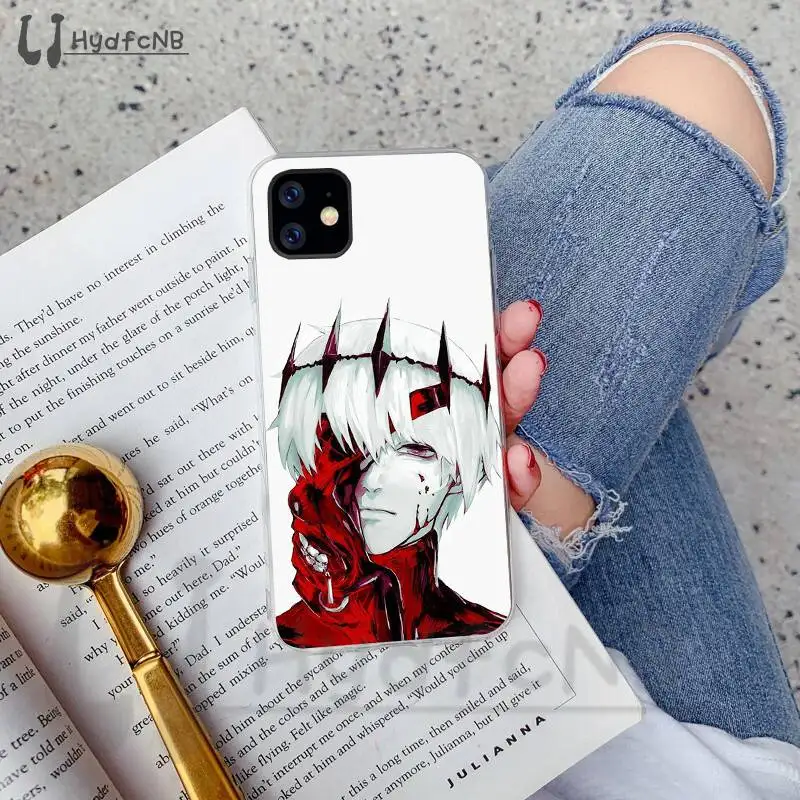 LJHYDFCNB Ghoul Anime Custom Photo High Quality Silicone Phone Case for iPhone 11 pro XS MAX 8 7 6 6S Plus X 5 5S SE XR cover | Мобильные