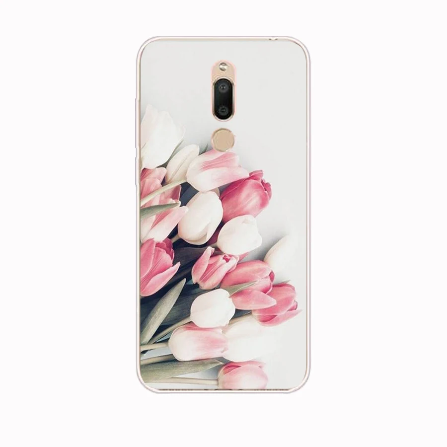 116FG Рисованные пионы Изящный цветок подарок Мягкий Силиконовый ТПУ чехол для