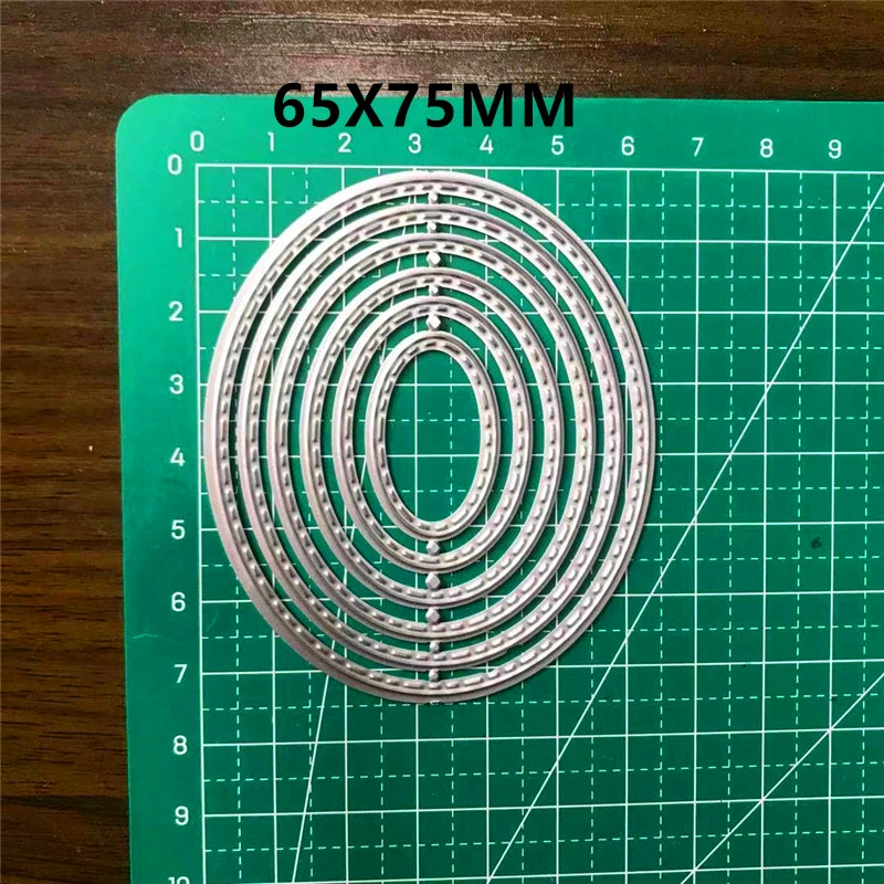 

OVAL Die Cut Stencils New 2021 Metal Hollow Cutters Cutting Dies for Scrapbooking Christmas Dies Arts Home