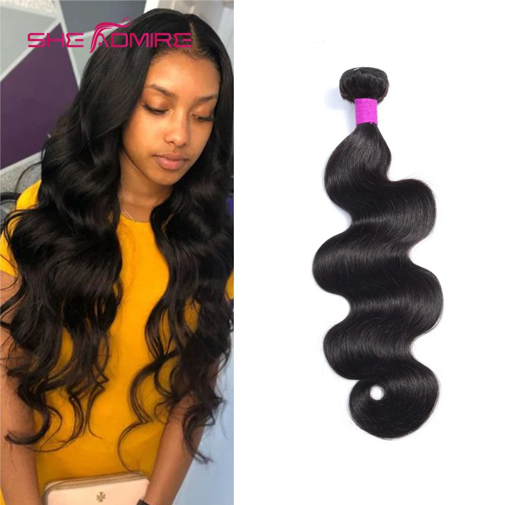 

She Admire 32 34 36 38 40Inch Body Wave Human Hair Bundles Brazilian Remy Hair Extensions 1/3/4 Pcs Deals Sale For Black Women