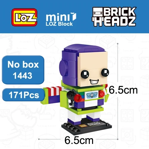 LOZ 1443 no box LOZ клоун мдональд Рональд Humburger Мини Строительные блоки 249 шт кирпичная голова фигурка игрушка подарок для детей в возрасте 6+ официальный авторизованный - Цвет: LOZ 1443 no box
