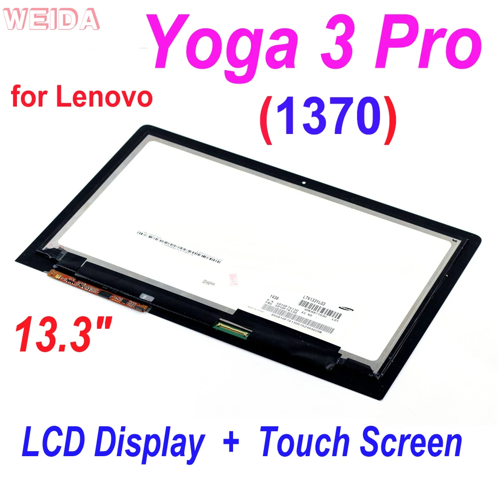 

AAA+ 13.3" LCD For Lenovo Yoga 3 Pro 1370 LTN133YL03 LCD Display Touch Screen Digitizer Assembly with Frame for Lenovo Yoga3 Pro