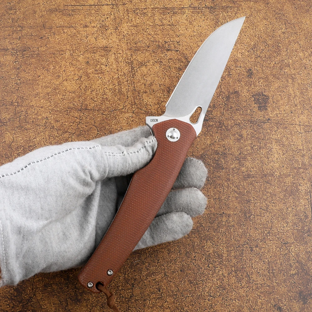 Новый складной нож M390 с льняной ручкой многофункциональный инструмент для
