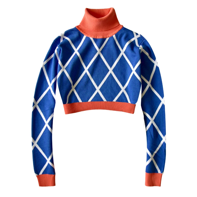 Костюм для косплея аниме невероятные приключения Джоджо свитер с высоким