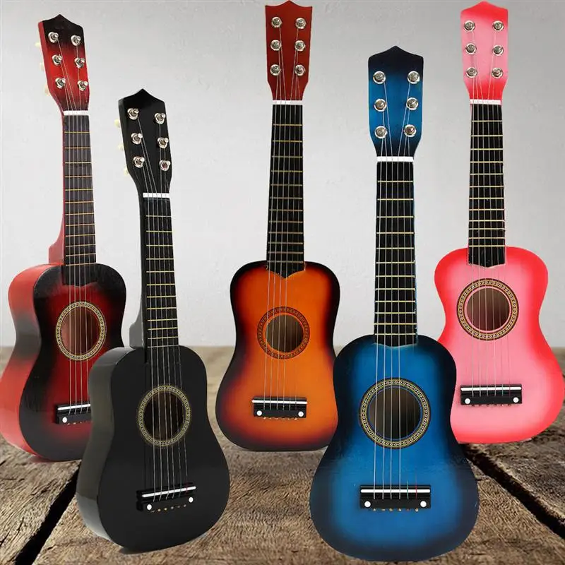 

21 Inch Acoustic Guitar Small Size Portable Wooden Guitar for Children Kids