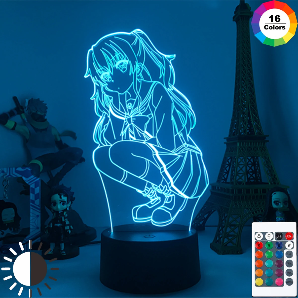 

Japanese Anime Figure 3d Night Lamp for Kids Bedroom Decor Nightlight Best Birthday Gift Child Bedside Led Night Light