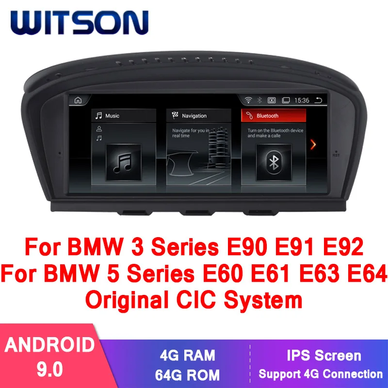 WITSON 8 ''IPS сенсорный экран Android 9 0 автомобильный dvd плеер для BMW 5 серии E60 E61 E63 E64 3
