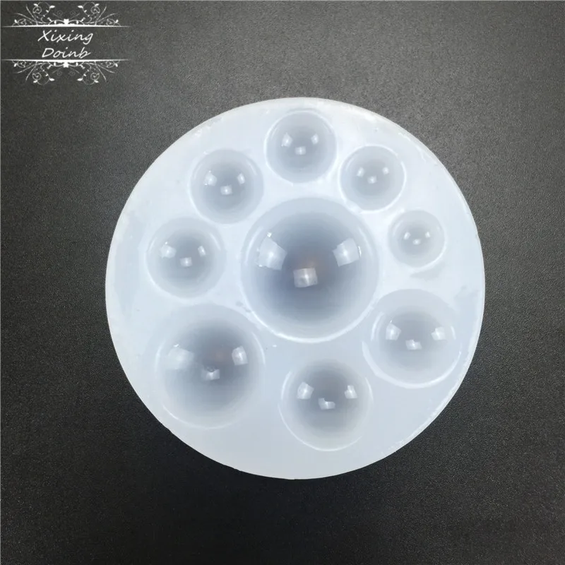 DIY 9 отверстий драгоценный камень кристалл эпоксидная силиконовая форма