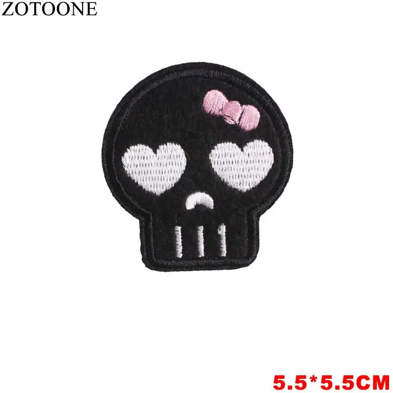 PE0848CT ZOTOONE животные нашивки в форме единорога цветок сердце наклейки с Фламинго железо на одежду теплопередача аппликация вышитая ткань G - Цвет: PE0848CT