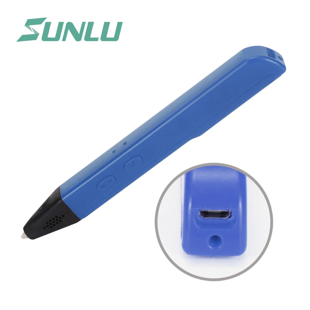 SL 600 3D каракули ручка питаемые через USB порт печатная синий Цвет sl 1 75 мм PCL нити