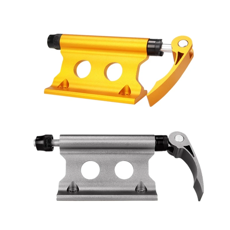 

2 Pcs Bike Fork Mount Bicycle Truck Bed Roof Bike Rack Bike Fork Mount Block Truck Mount for MTB Road Bike, Yellow & Silver