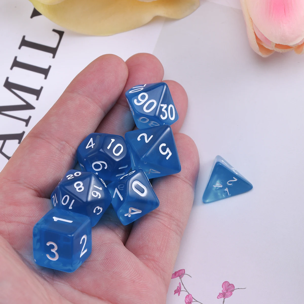 1 предмет 20 двусторонняя игра в кости цифровые кости D20 многогранные кубики для Подземелья и Драконы настольные игры